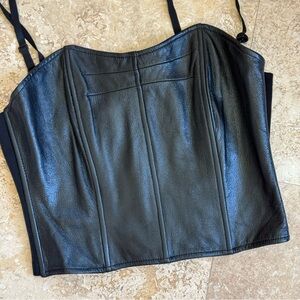 Wilsons Leather Black Bustier Camisole Corset